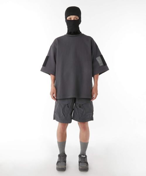 9251-CS51-011 SIDE-PANEL T-SHIRT BLACK