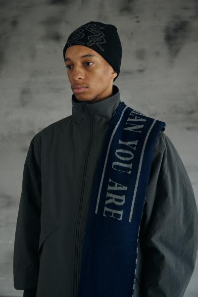 OP Scarves NAVY×GREY