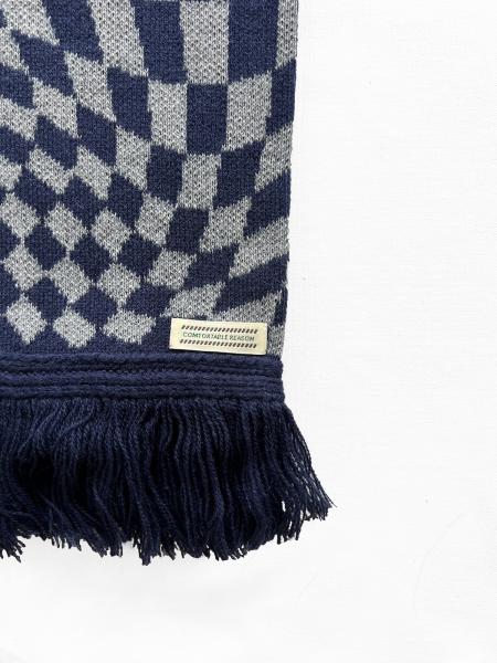 OP Scarves NAVY×GREY