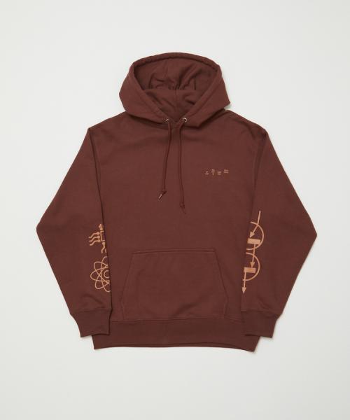 BAL-G-463 collage hoodie BROWN