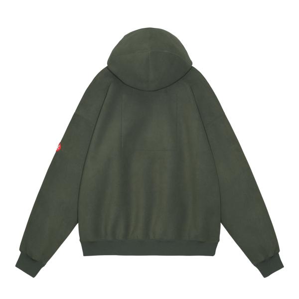 CES26CS19 NECK SNAP FLEECE HOODY