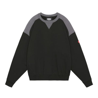 CES26CS10 PANEL SHOULDER CREW NECK BLACK