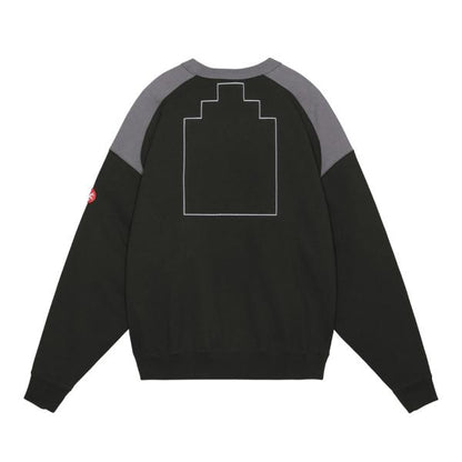 CES26CS10 PANEL SHOULDER CREW NECK BLACK