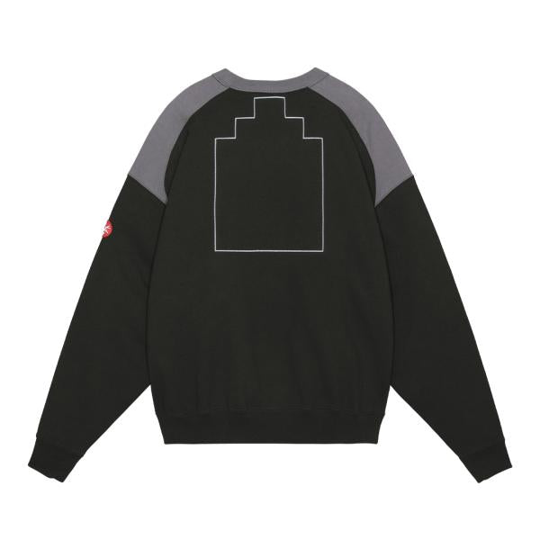 CES26CS10 PANEL SHOULDER CREW NECK BLACK