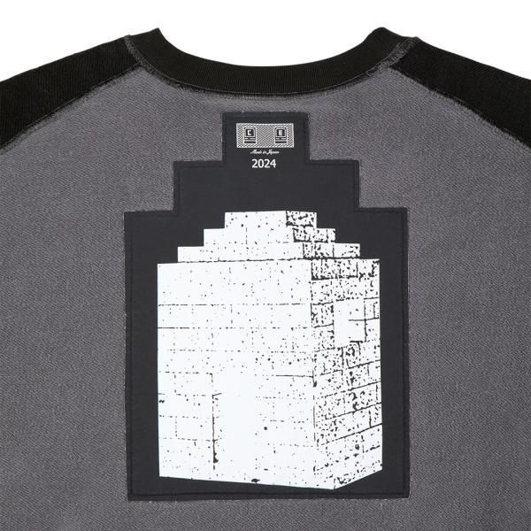 CES26CS10 PANEL SHOULDER CREW NECK CHARCOAL