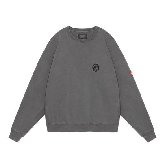 CES26CS03 OVERDYE PRE COG CREW NECK CHARCOAL