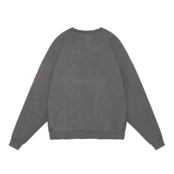 CES26CS03 OVERDYE PRE COG CREW NECK CHARCOAL