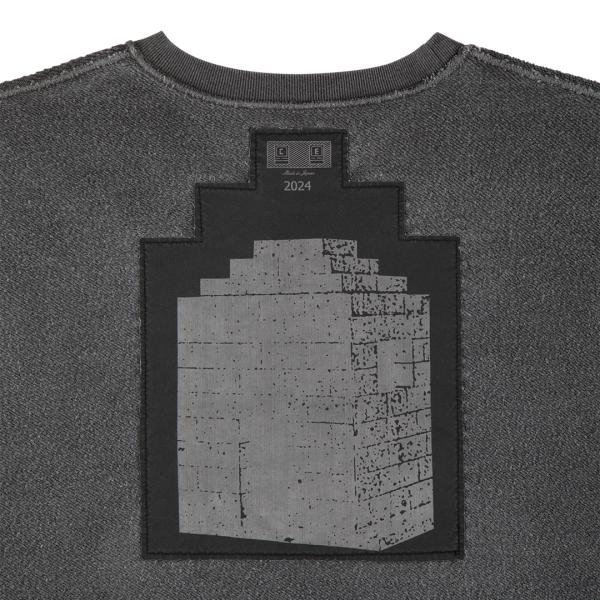 CES26CS03 OVERDYE PRE COG CREW NECK CHARCOAL