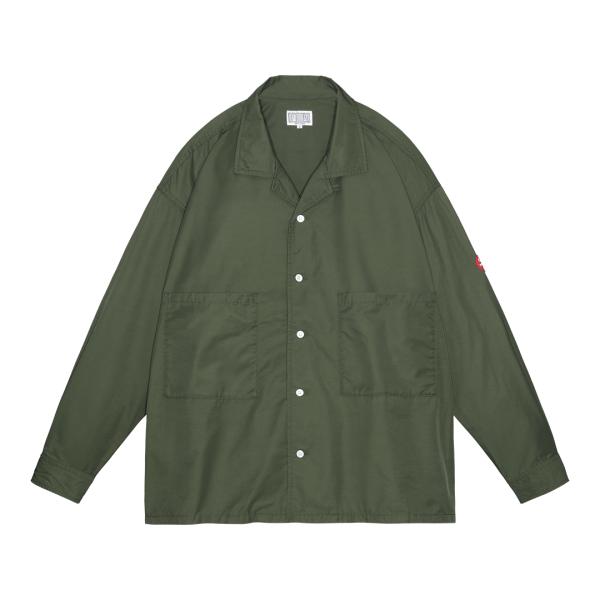 CES26SH01 CN TWILL OPEN SHIRT GREEN