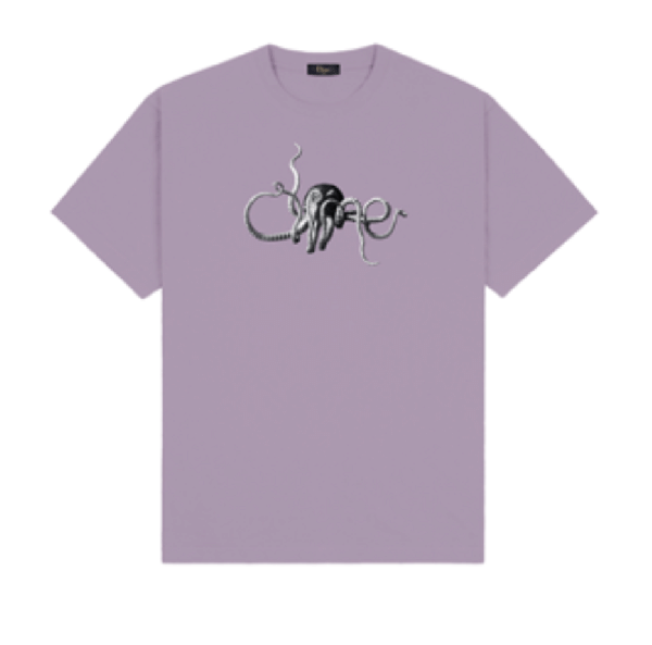 Octopus T-Shirt Baby Plum Gray