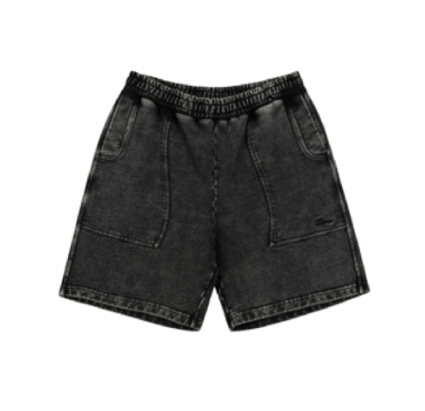 Cyclone French Terry Shorts Black Snow Washed