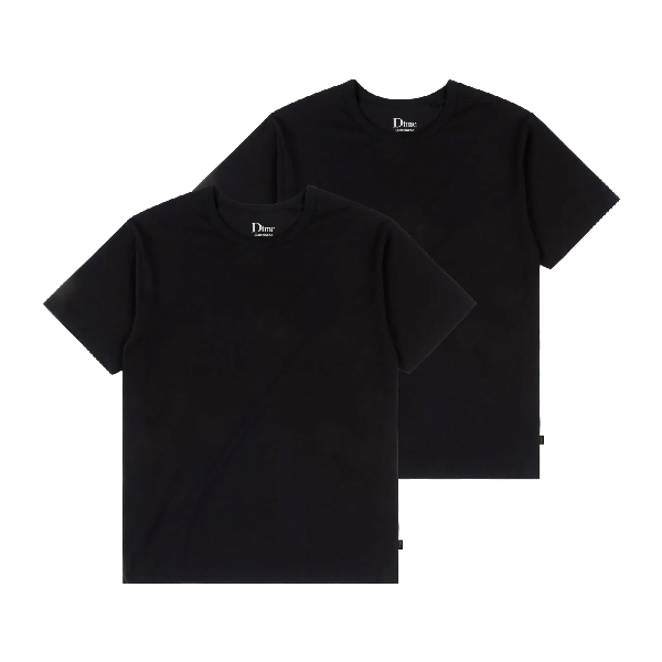 Classic 2 Pack Undershirts Black