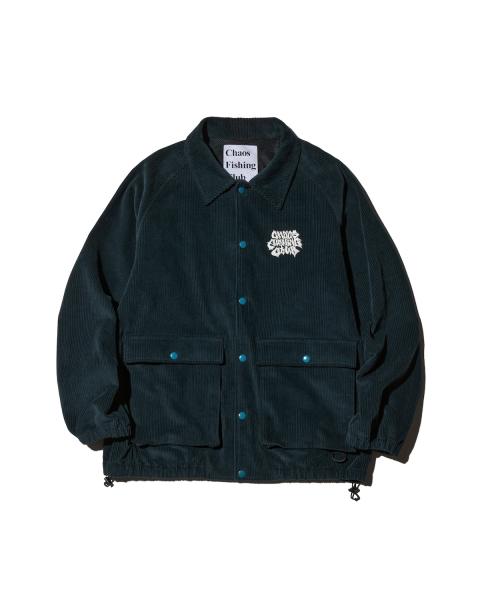 CFC-24AW-JK02 LETTER LOGO CORDUROYJACKET AOKOGREEN