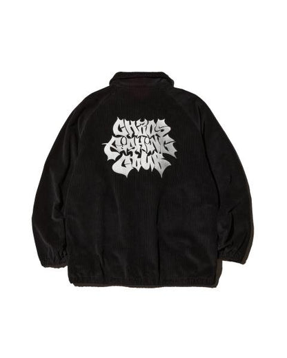 CFC-24AW-JK02 LETTER LOGO CORDUROY JACKET BLACK