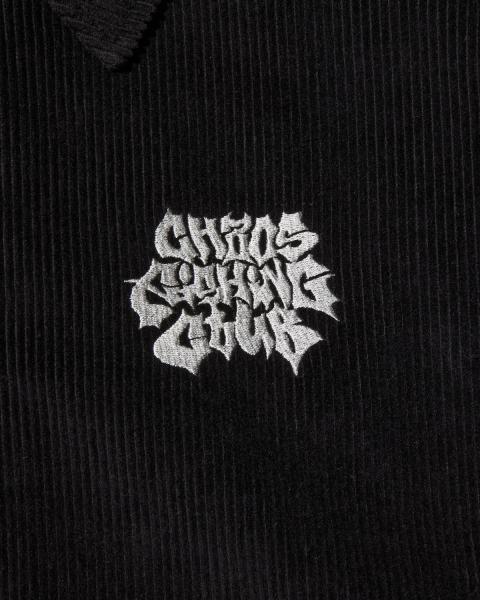 CFC-24AW-JK02 LETTER LOGO CORDUROY JACKET BLACK