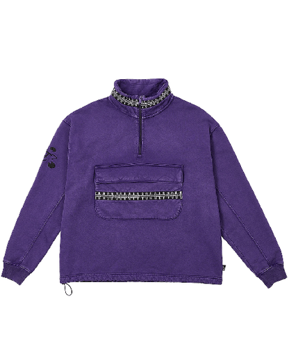 TTT12CW001 TTT PULSE TAPE FUNNEL NECK CREW PURPLE