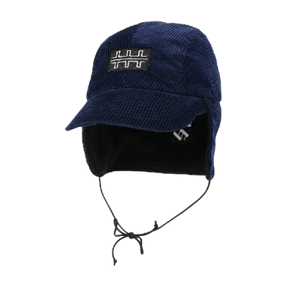 TTT12H003 TTT CORD EARFLAP CAP NAVY L/XL