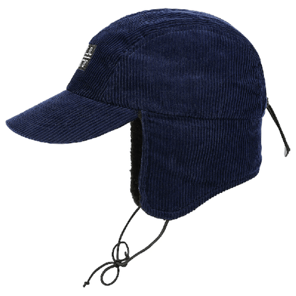 TTT12H003 TTT CORD EARFLAP CAP NAVY L/XL