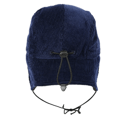 TTT12H003 TTT CORD EARFLAP CAP NAVY L/XL