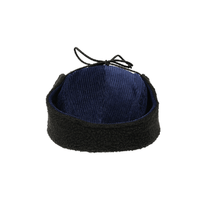 TTT12H003 TTT CORD EARFLAP CAP NAVY L/XL