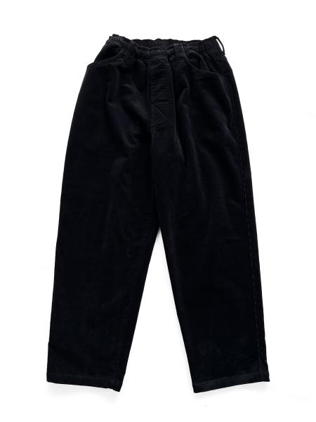 Brushed Lining Cords Slacks BLACK