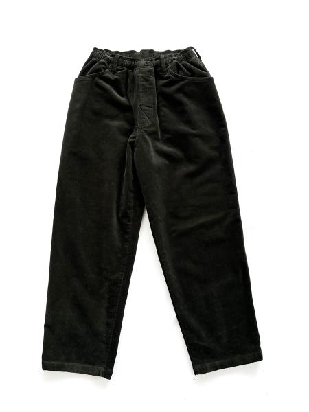 Brushed Lining Cords Slacks DARK GREEN