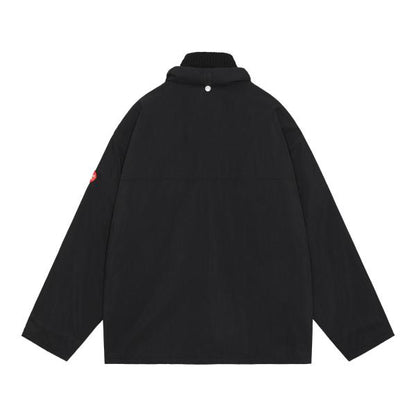 CES24JK08 CN RIB COLLAR ZIP JACKET