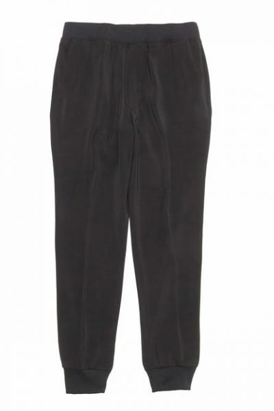 2242-CP05-095 RIBBED EASY PANTS BLACK