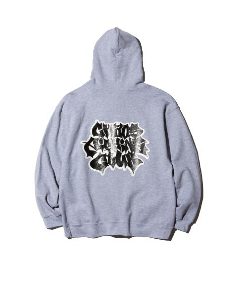 CFC-24AW-CUT03 LETTER LOGO HOODIE GRAY