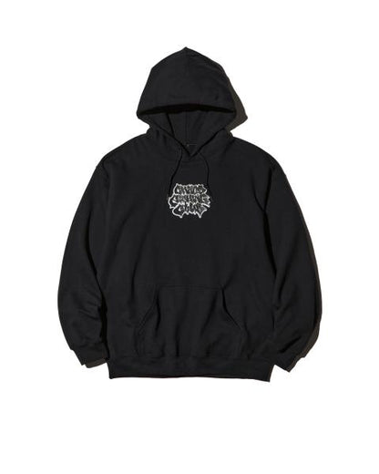 CFC-24AW-CUT03 LETTER LOGO HOODIE BLACK