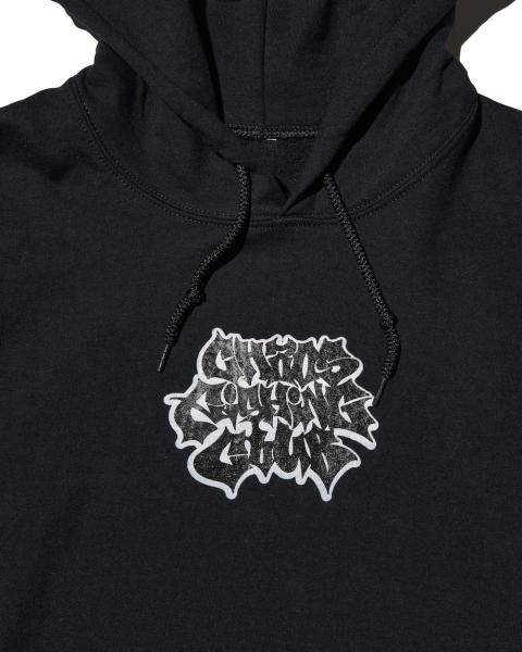 CFC-24AW-CUT03 LETTER LOGO HOODIE BLACK