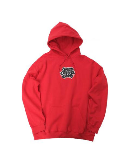 CFC-24AW-CUT03 LETTER LOGO HOODIE RED