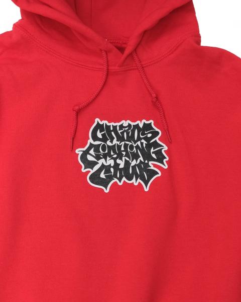 CFC-24AW-CUT03 LETTER LOGO HOODIE RED