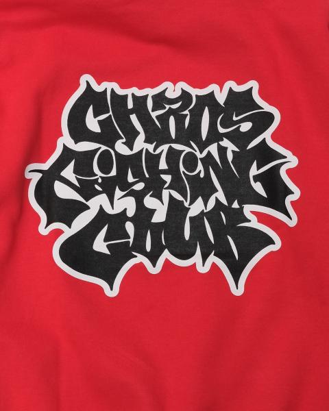 CFC-24AW-CUT03 LETTER LOGO HOODIE RED