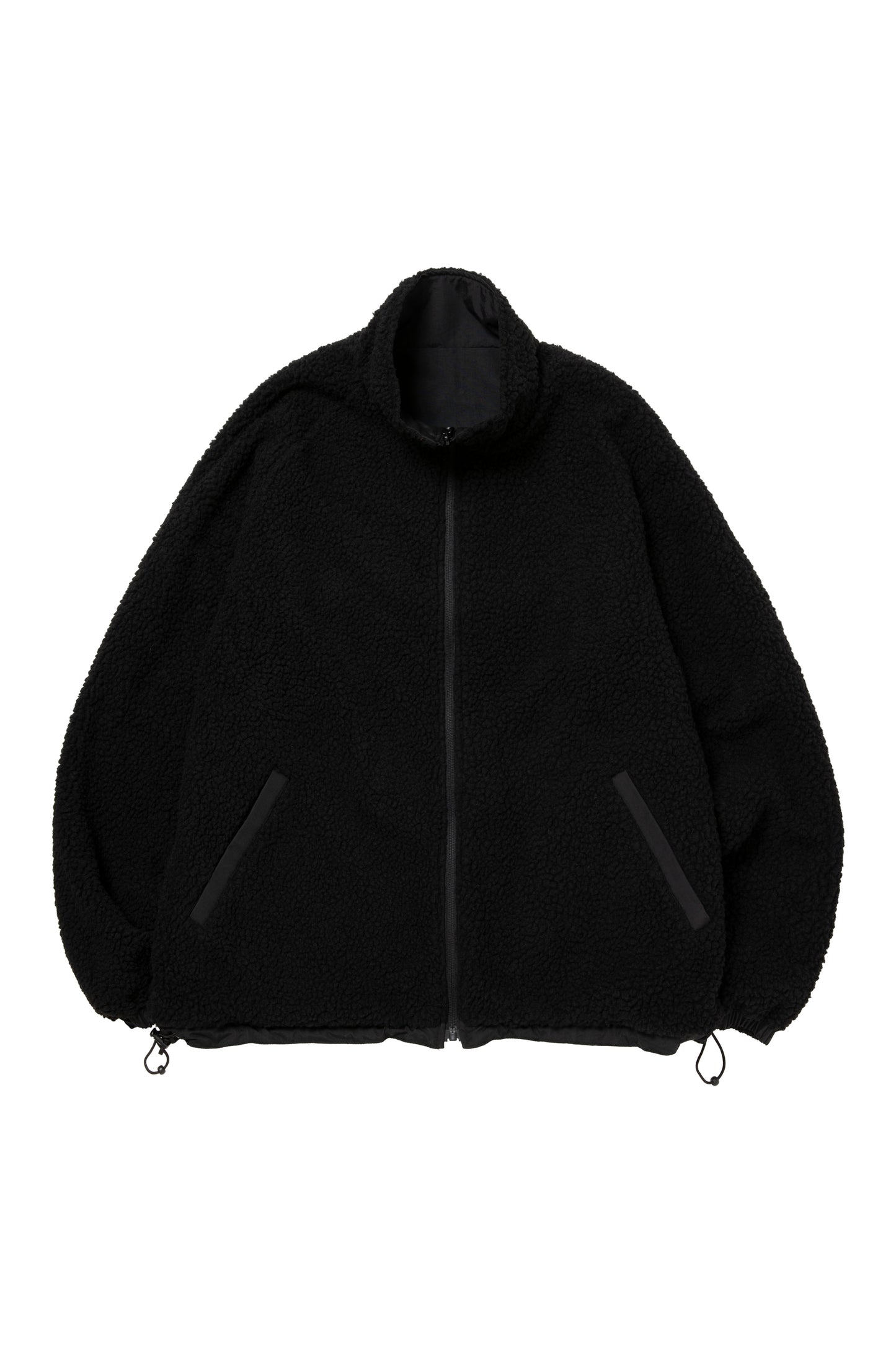 PLAYBALL LOGO REVERSIBLE BOA JACKET BLACK