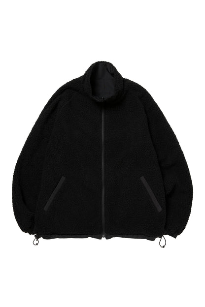 PLAYBALL LOGO REVERSIBLE BOA JACKET BLACK