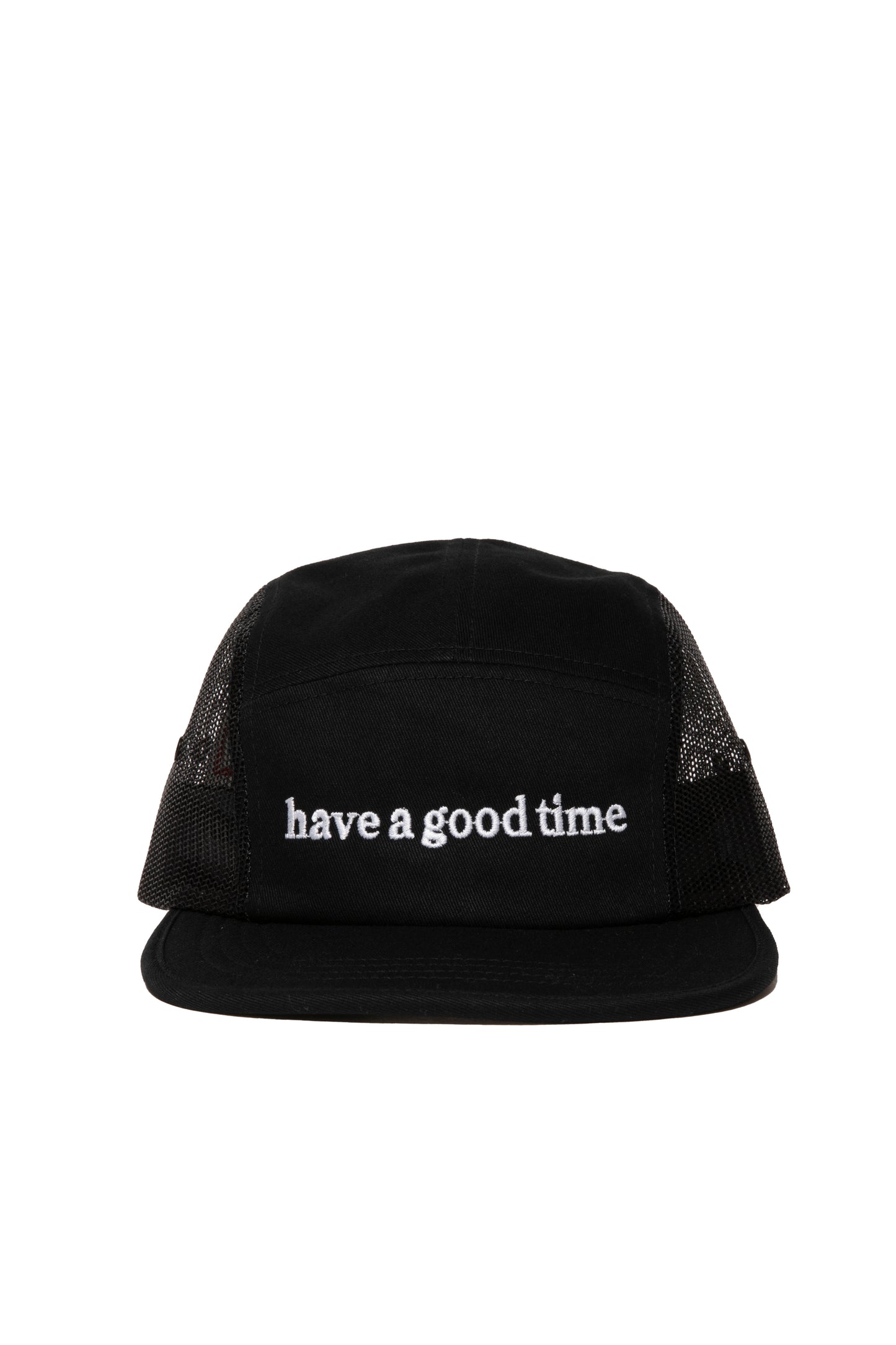 SIDE LOGO EMB MESH JOCKEY CAP BLACK