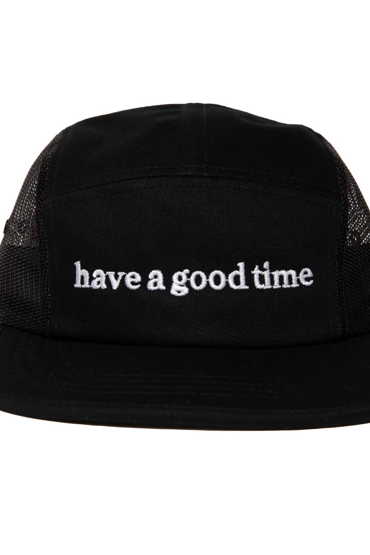 SIDE LOGO EMB MESH JOCKEY CAP BLACK