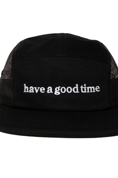 SIDE LOGO EMB MESH JOCKEY CAP BLACK