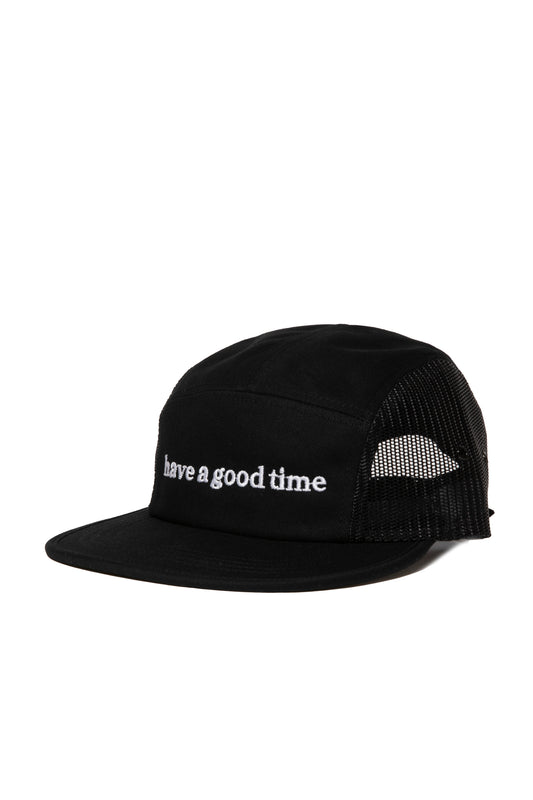 SIDE LOGO EMB MESH JOCKEY CAP BLACK