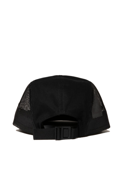 SIDE LOGO EMB MESH JOCKEY CAP BLACK