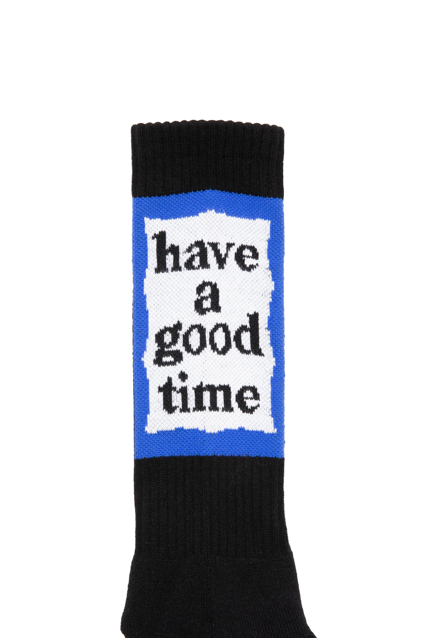 BACK BLUE FRAME SOCKS BLACK