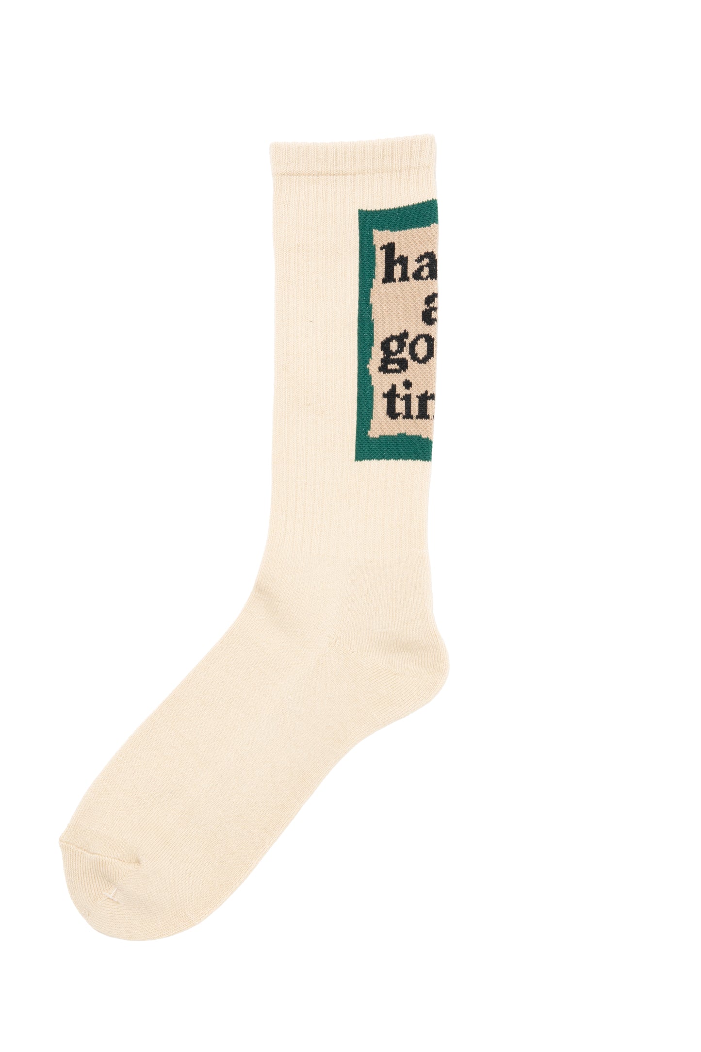 BACK MILITARY FRAME SOCKS IVORY