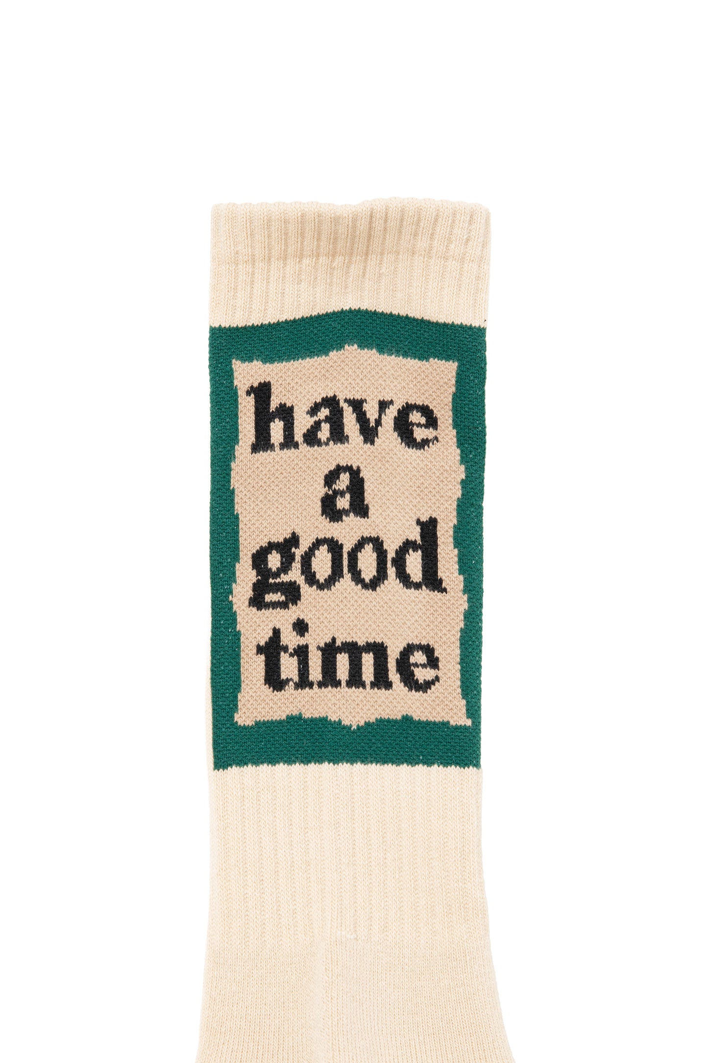 BACK MILITARY FRAME SOCKS IVORY