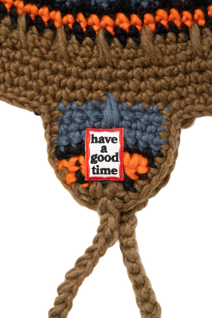 FRAME PATCH EARFLAP BEANIE MOCA