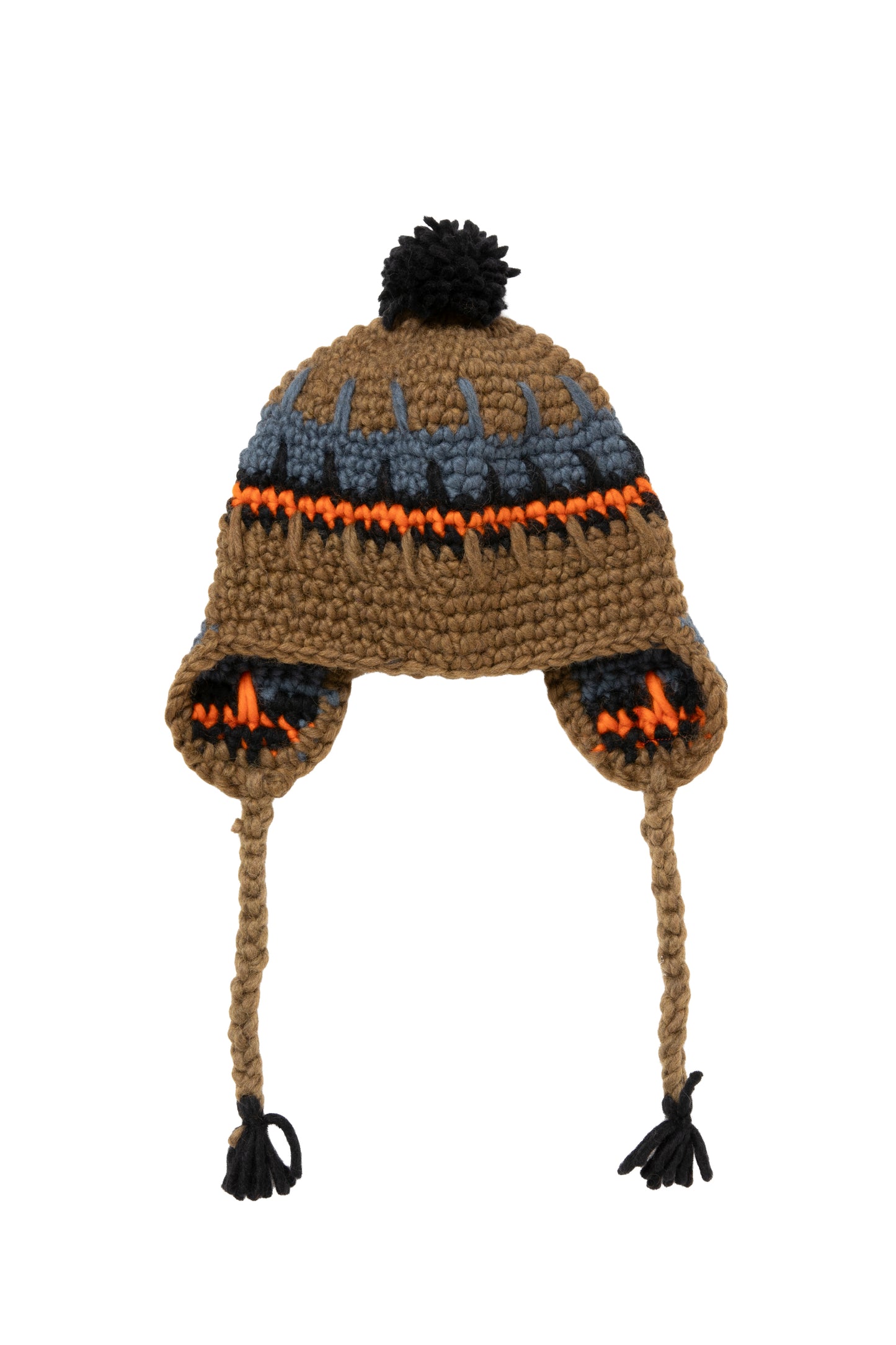 FRAME PATCH EARFLAP BEANIE MOCA
