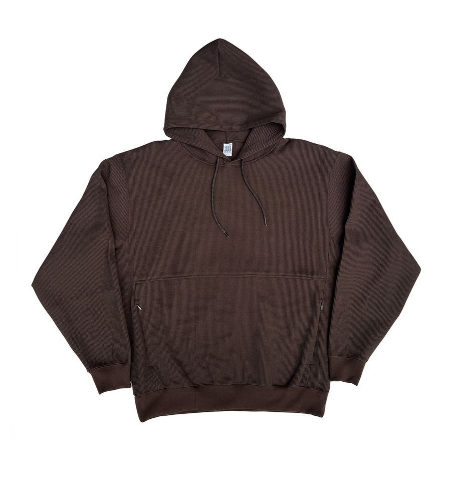 Poly Waﬄe Parka BROWN