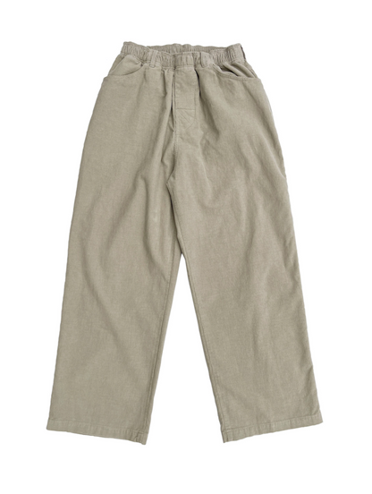 Grid Cord Slacks BEIGE