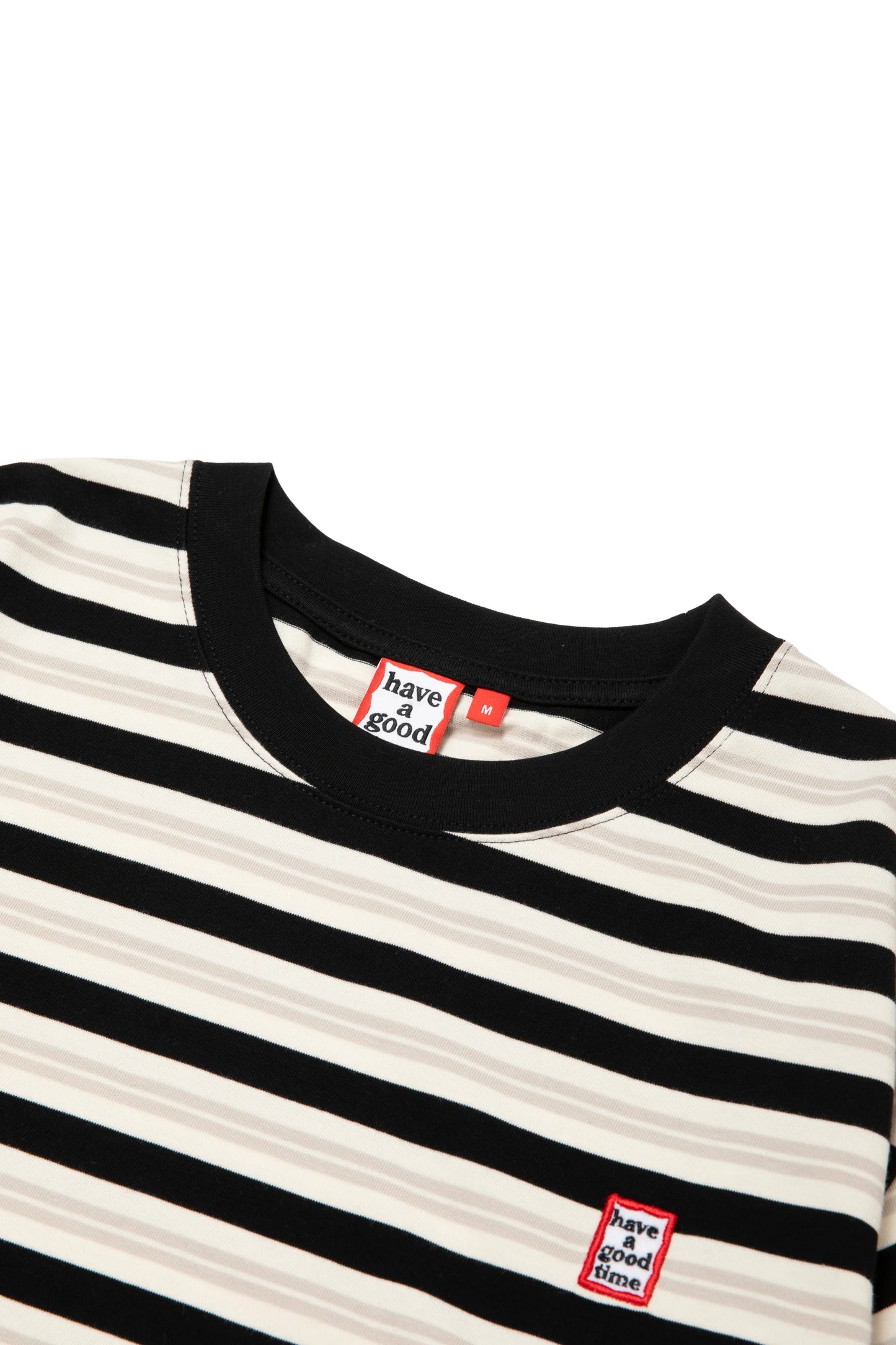 MINI MINI FRAME EMB STRIPE S/S TEE BLACK