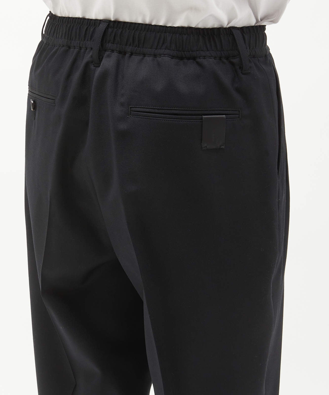 2252-PT07-004 / WIDE TAPERED PANTS  BLACK